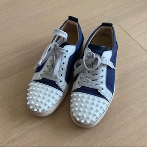 Christian Louboutin studded two tone sneaker